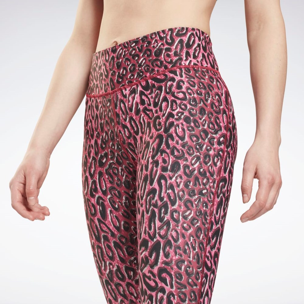 Reebok Lux Bold Leggings Punch Berry | HTZLOR-160