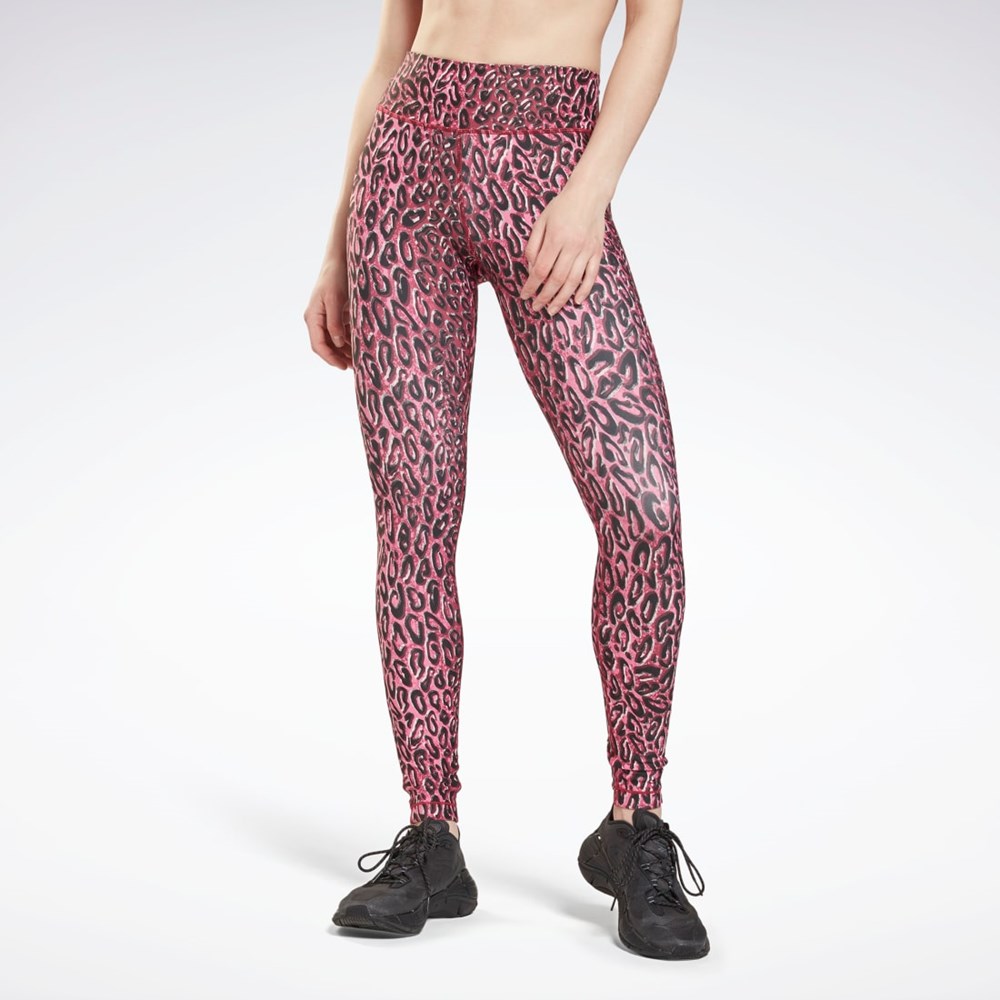 Reebok Lux Bold Leggings Punch Berry | HTZLOR-160