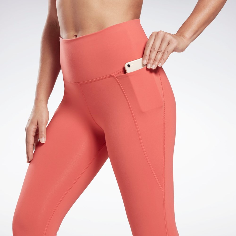 Reebok Lux High-Waisted Tights Rhodonite | CXTUFB-806