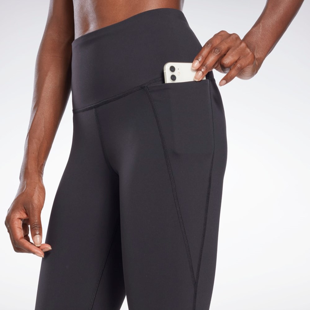 Reebok Lux High-Waisted Tights Svarte | LEWVNX-419