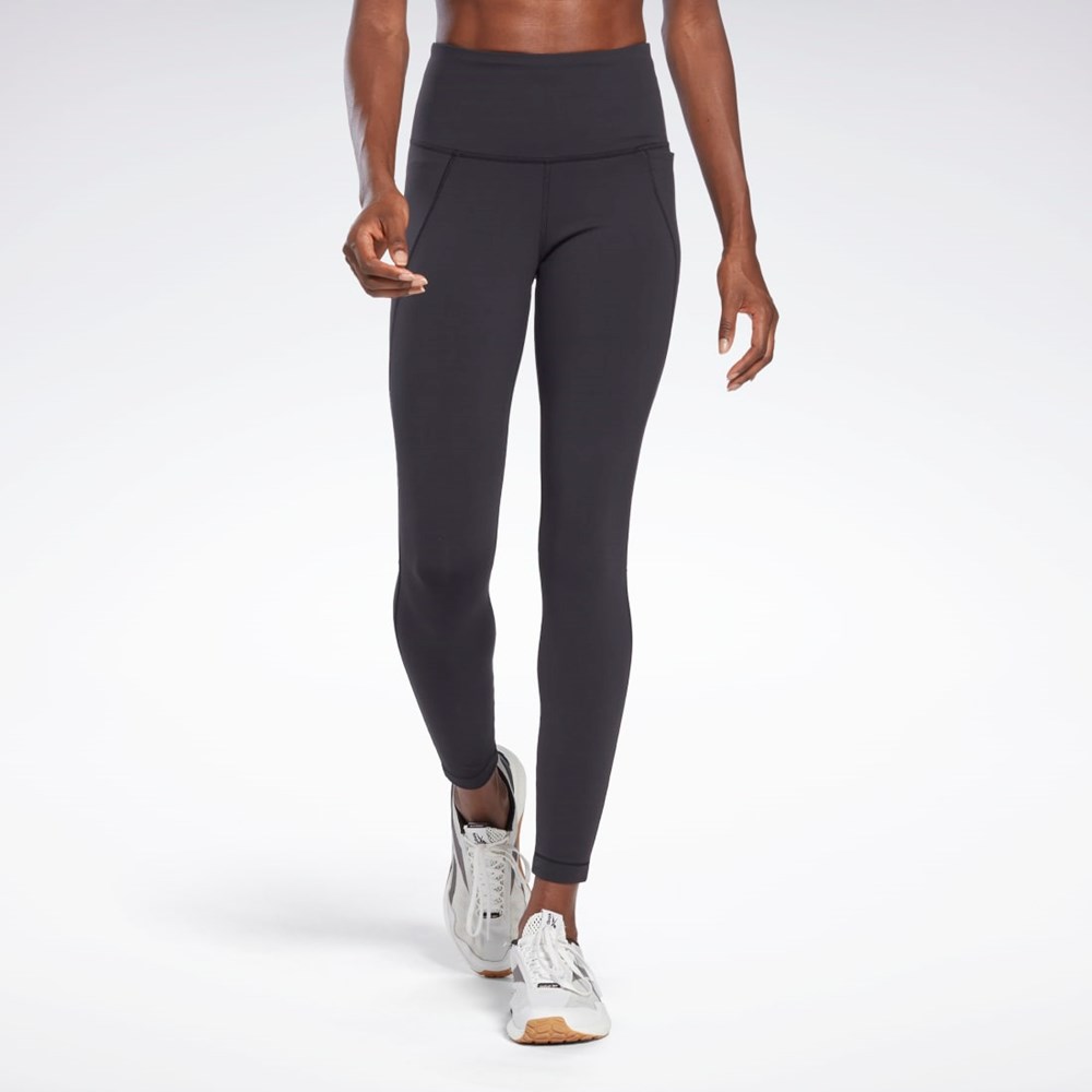 Reebok Lux High-Waisted Tights Svarte | LEWVNX-419