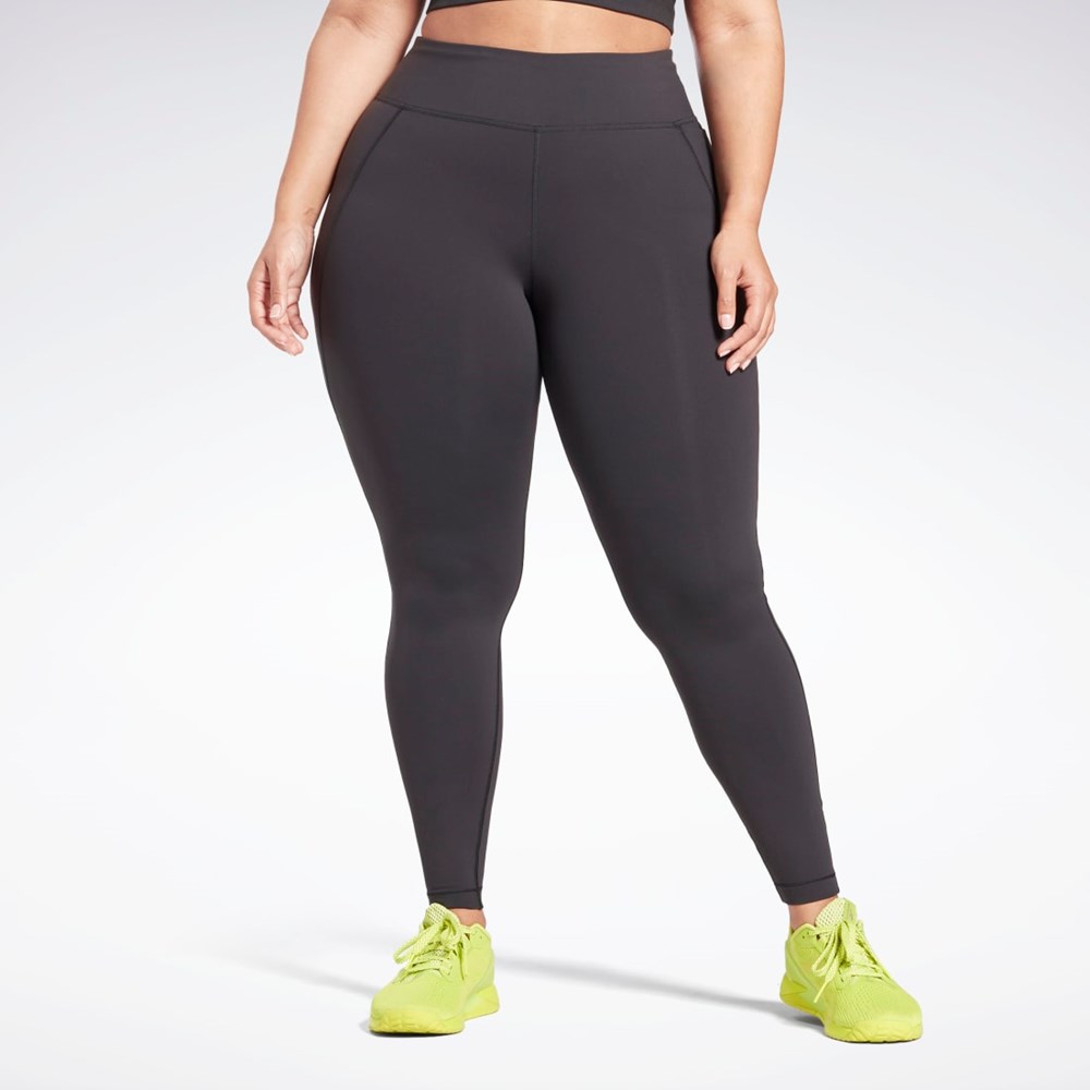 Reebok Lux Leggings (Plus Size) Svarte | SKLVHQ-059