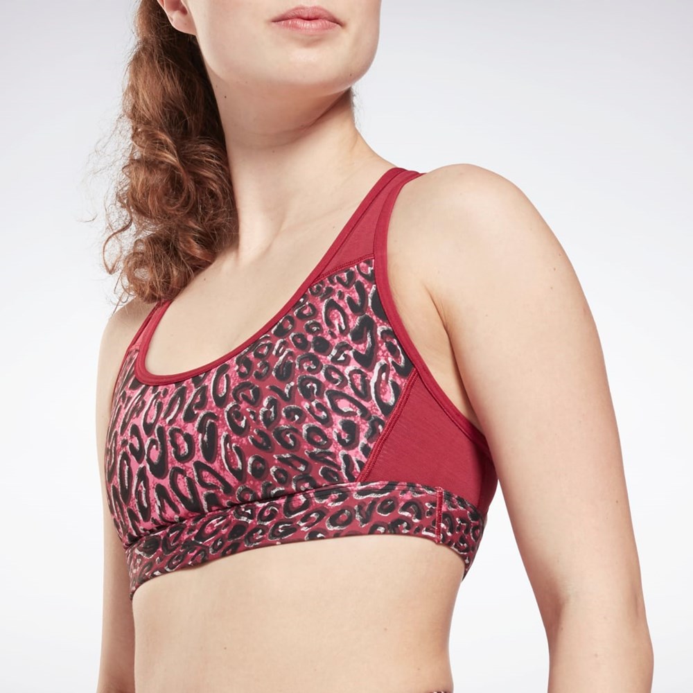 Reebok Lux Racer Polstret Sports Bra Punch Berry | MHZVNO-482