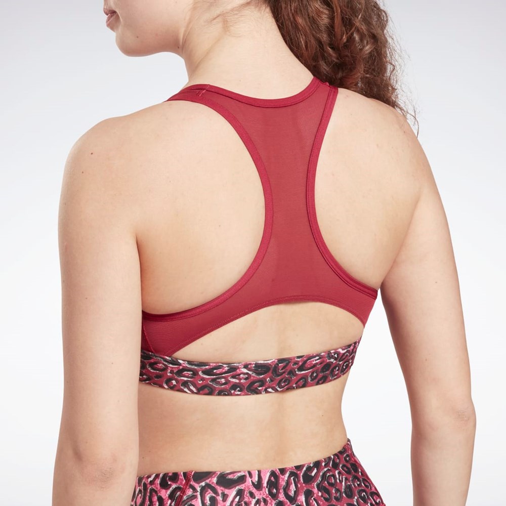 Reebok Lux Racer Polstret Sports Bra Punch Berry | MHZVNO-482