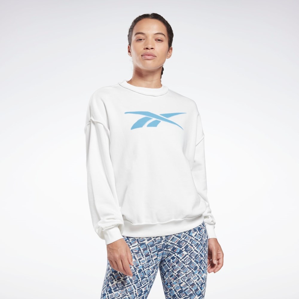 Reebok MYT Crew Sweatshirt Hvite | VRXDNY-903