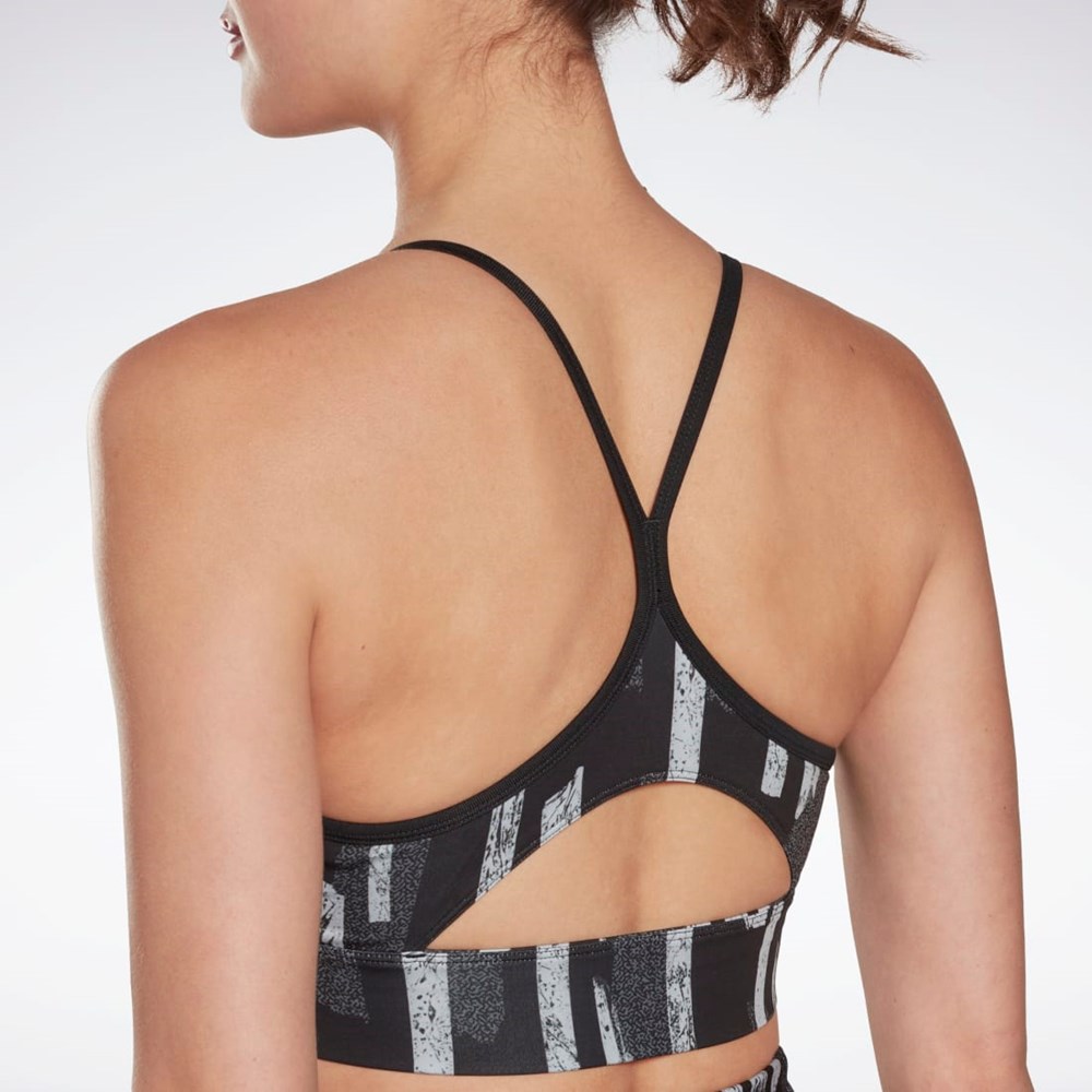 Reebok MYT Printed Bra Svarte | SXEHKG-429