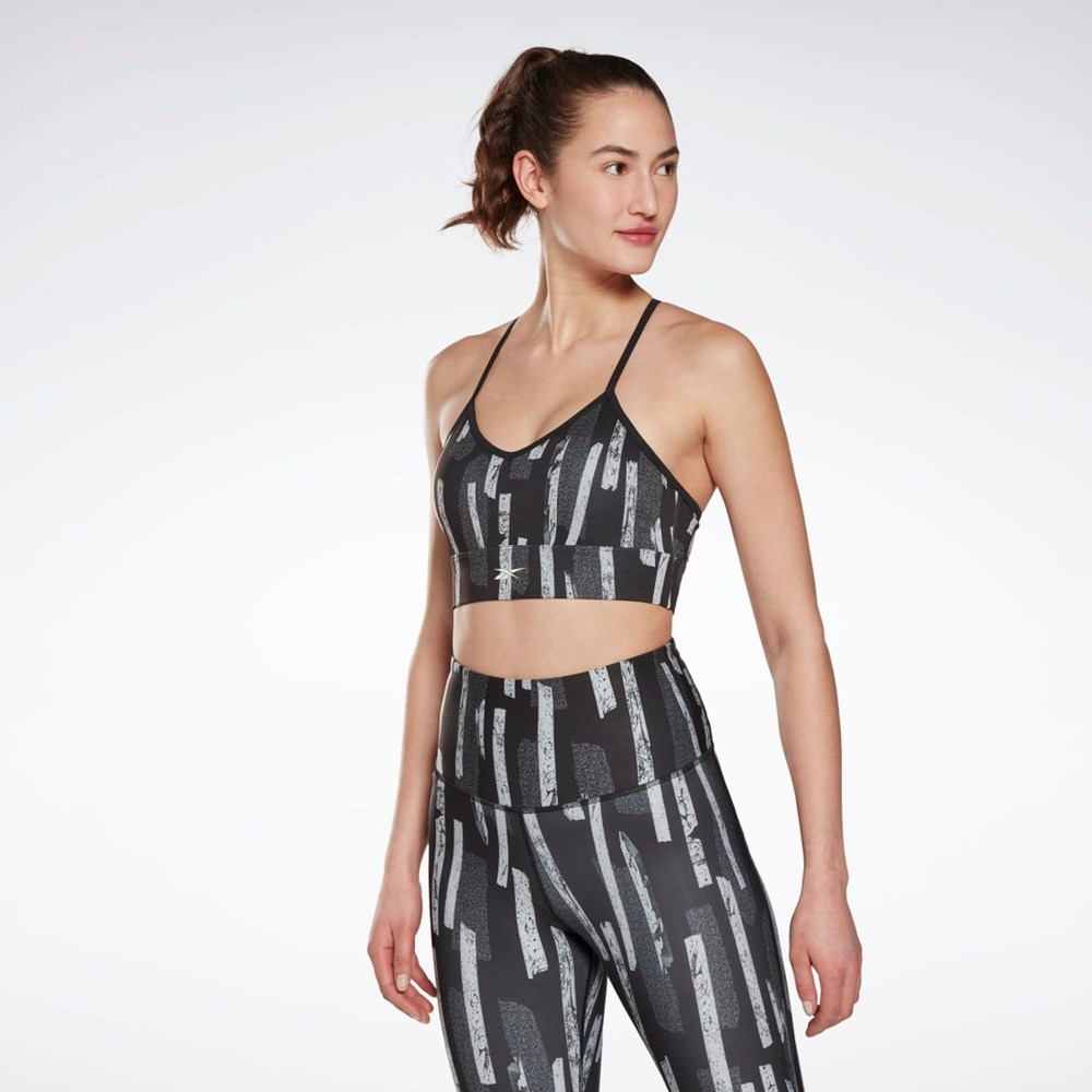 Reebok MYT Printed Bra Svarte | SXEHKG-429