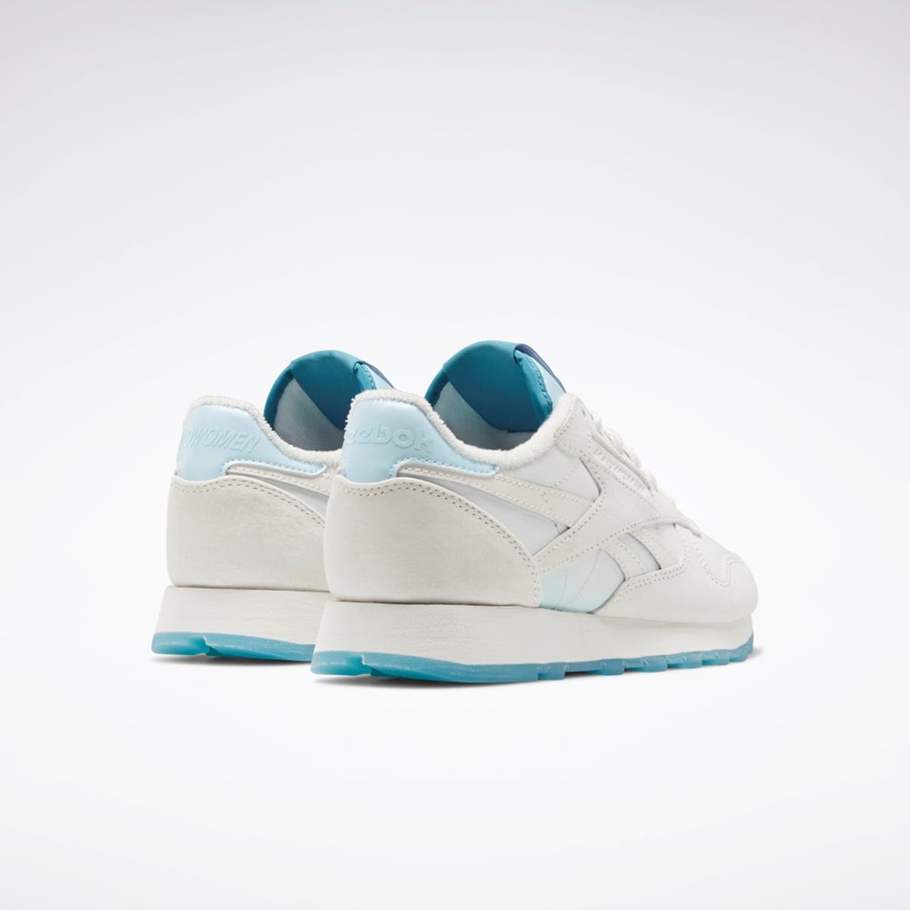 Reebok MadWomen Classic Leather Shoes Blå | SKBUZH-504