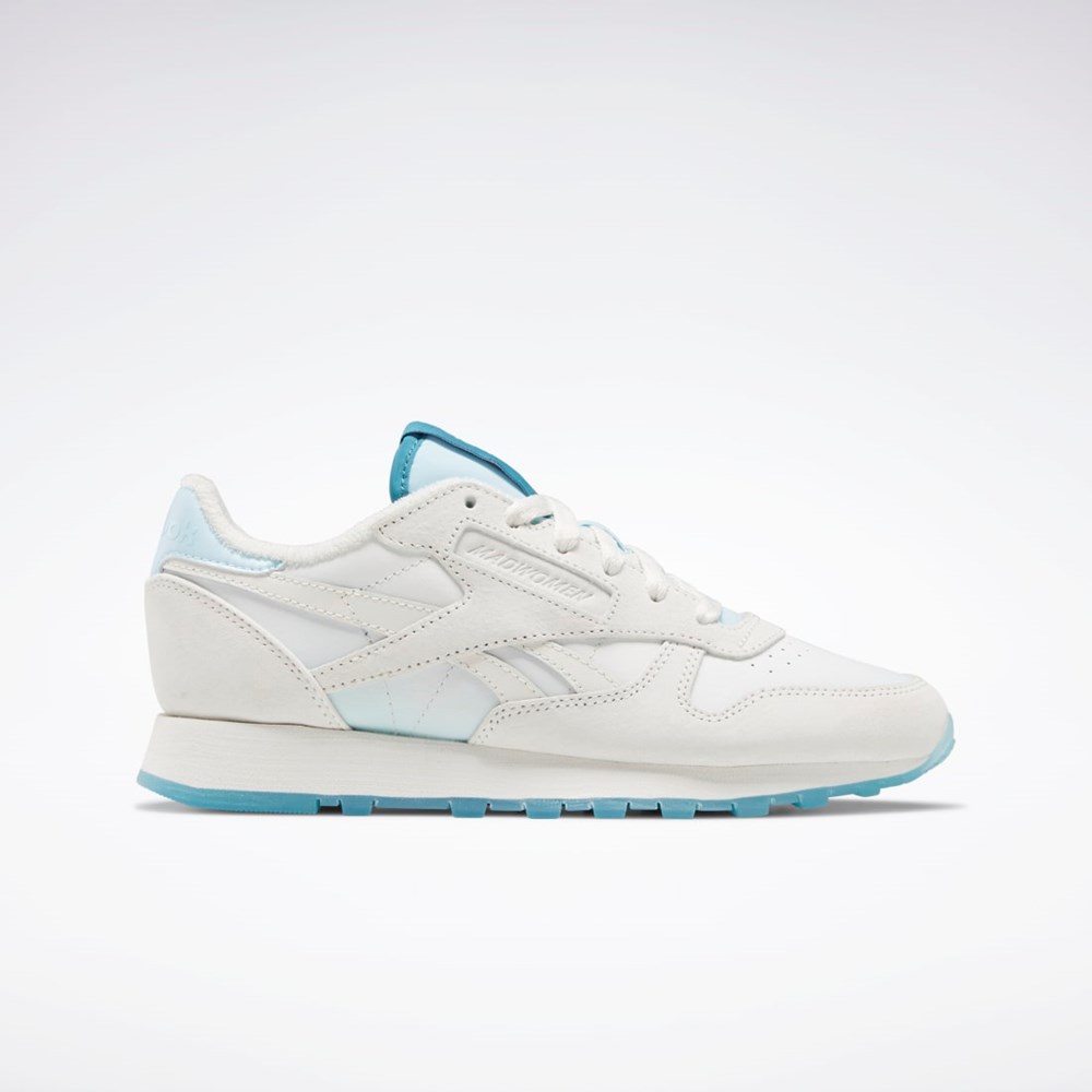 Reebok MadWomen Classic Leather Shoes Blå | SKBUZH-504