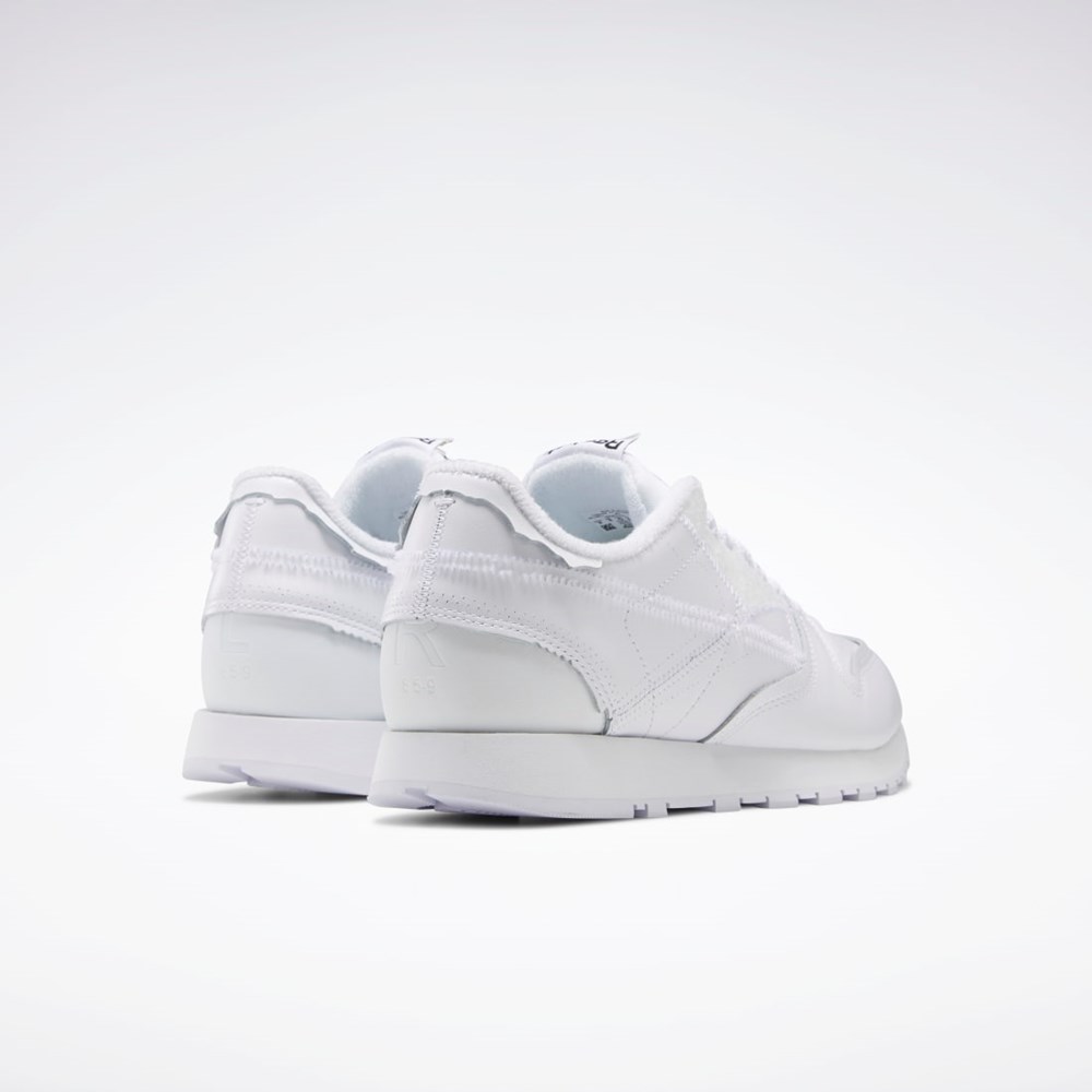 Reebok Maison Margiela CL Memory of Shoes Hvite Svarte Hvite | RFNSLU-508