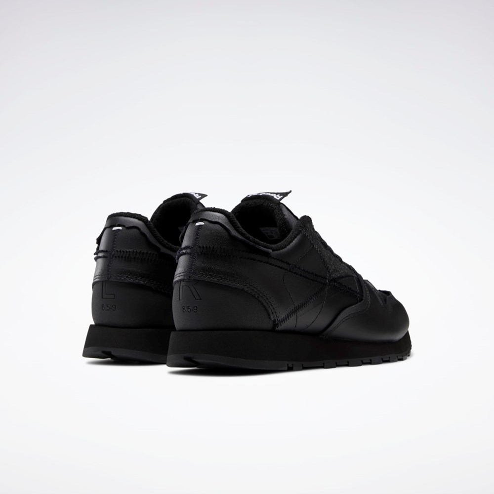 Reebok Maison Margiela CL Memory of Shoes Svarte Hvite Svarte | VABUGM-745