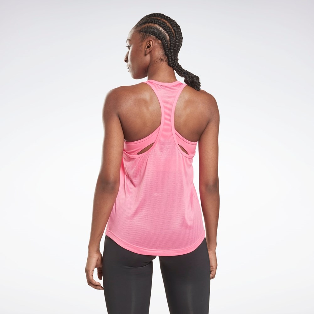 Reebok Mesh Back Tank Top Rosa | DELCQB-906