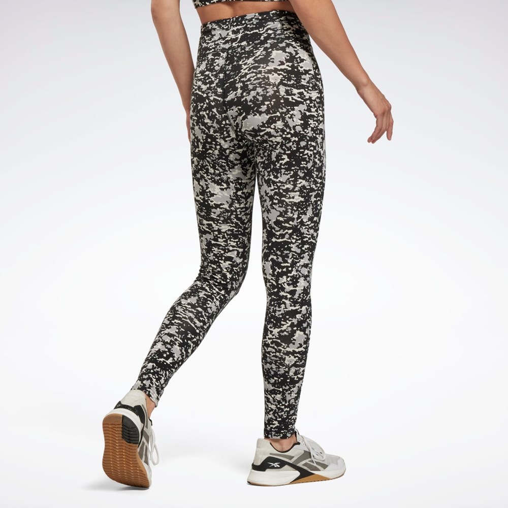 Reebok Modern Safari Bomull Leggings Svarte | PSALNM-091