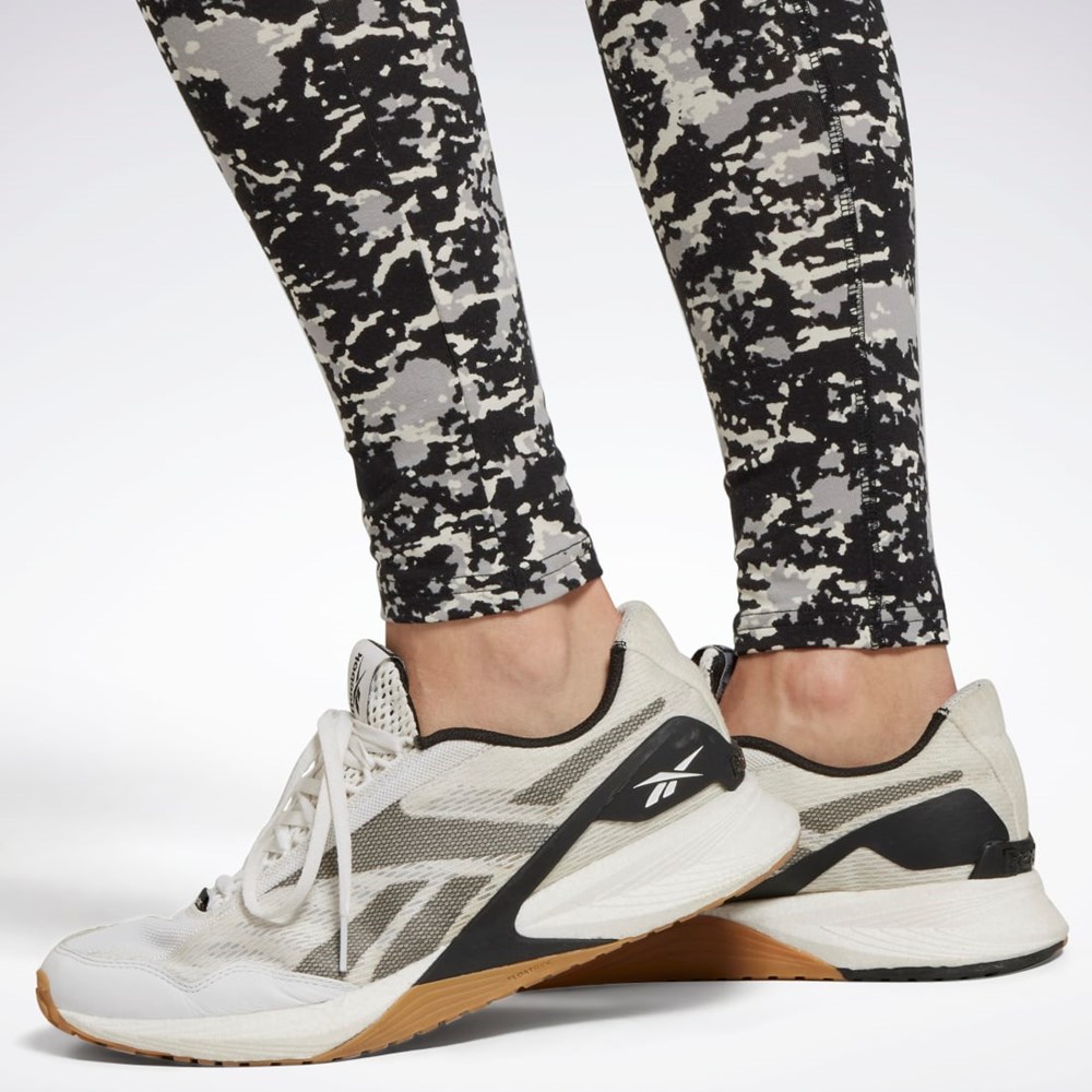 Reebok Modern Safari Bomull Leggings Svarte | PSALNM-091