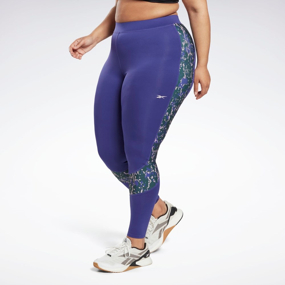 Reebok Modern Safari Leggings (Plus Size) Lilla | JLPQRV-856