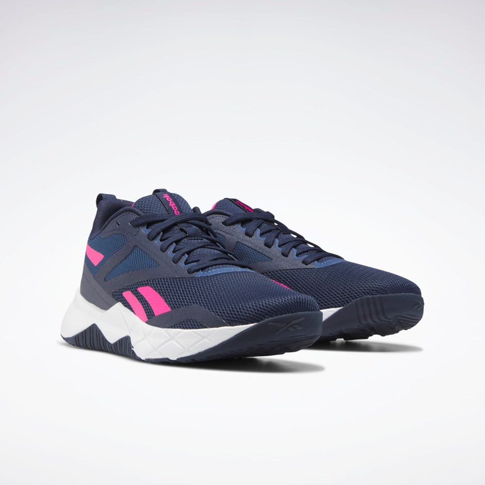 Reebok NFX Trenings Shoes Marineblå Blå Rosa | YJFQUS-569