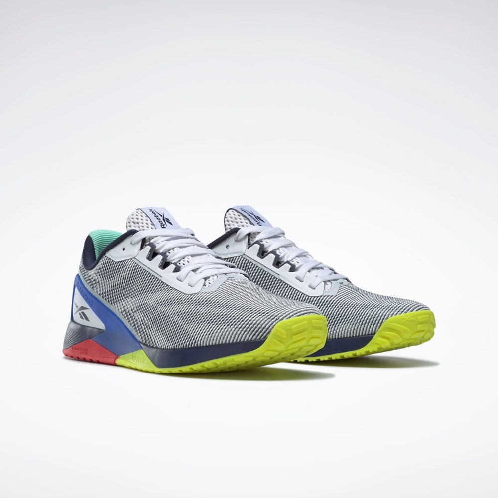 Reebok Nano X1 Grit Trenings Shoes Hvite Marineblå Blå | HMXZCL-274