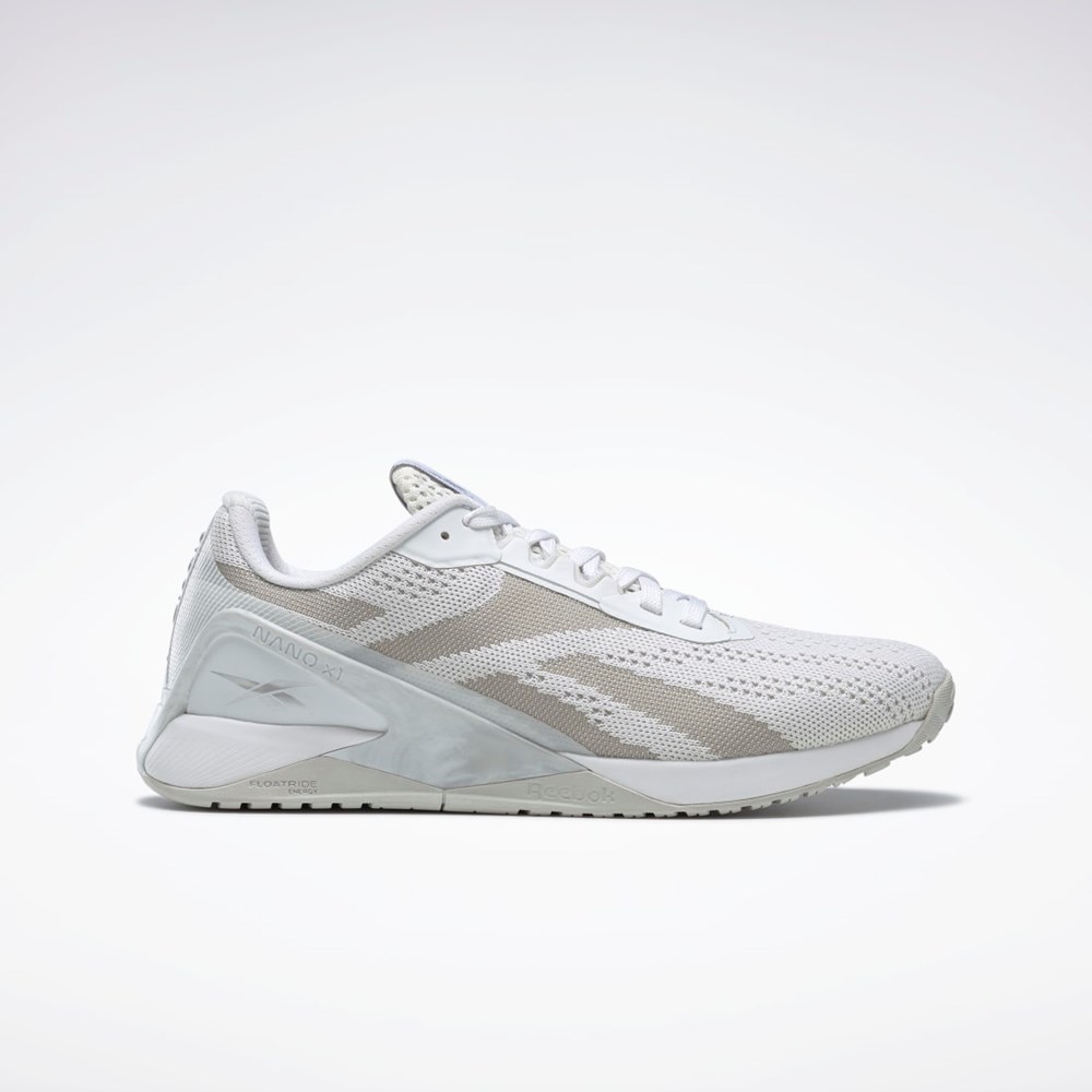 Reebok Nano X1 Trenings Shoes Hvite Hvite Grå | SYOQDV-175