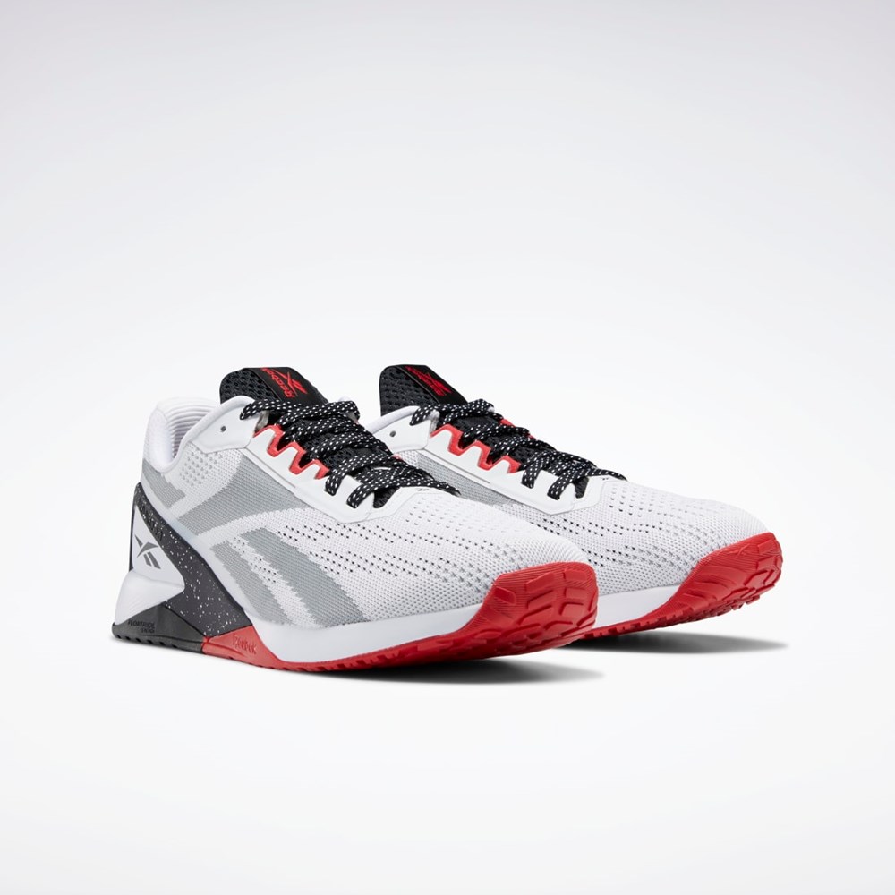 Reebok Nano X1 Trenings Shoes Hvite Svarte Rød | AFTHNS-506