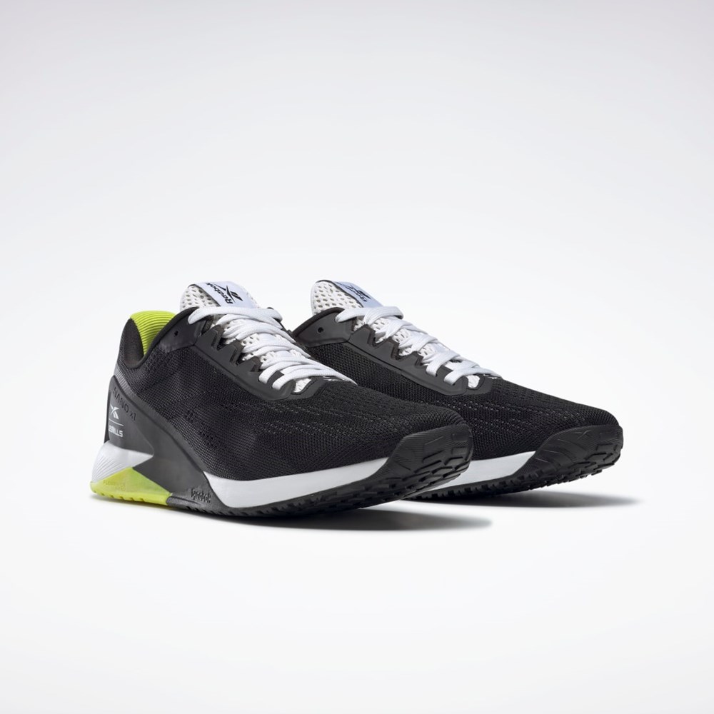 Reebok Nano X1 Trenings Shoes Les Mills® Svarte Hvite Gul | IGQLCW-964