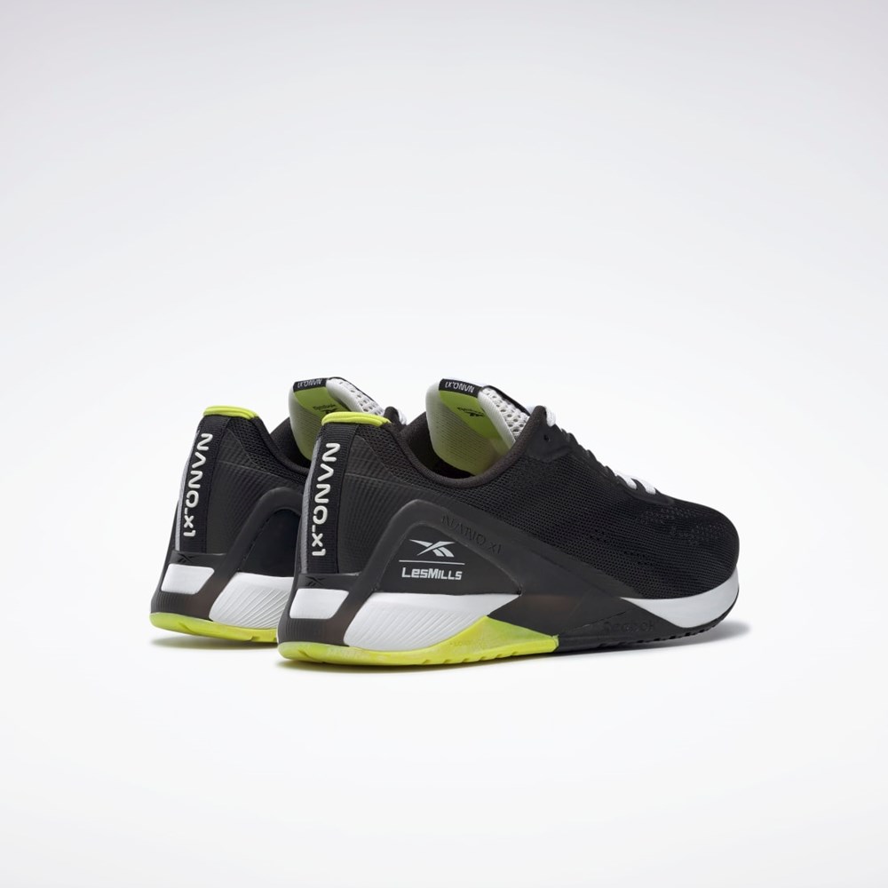 Reebok Nano X1 Trenings Shoes Les Mills® Svarte Hvite Gul | IGQLCW-964