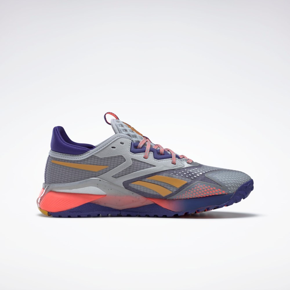 Reebok Nano X2 TR Adventure Trenings Shoes Grå Lilla Oransje | GHYONQ-285