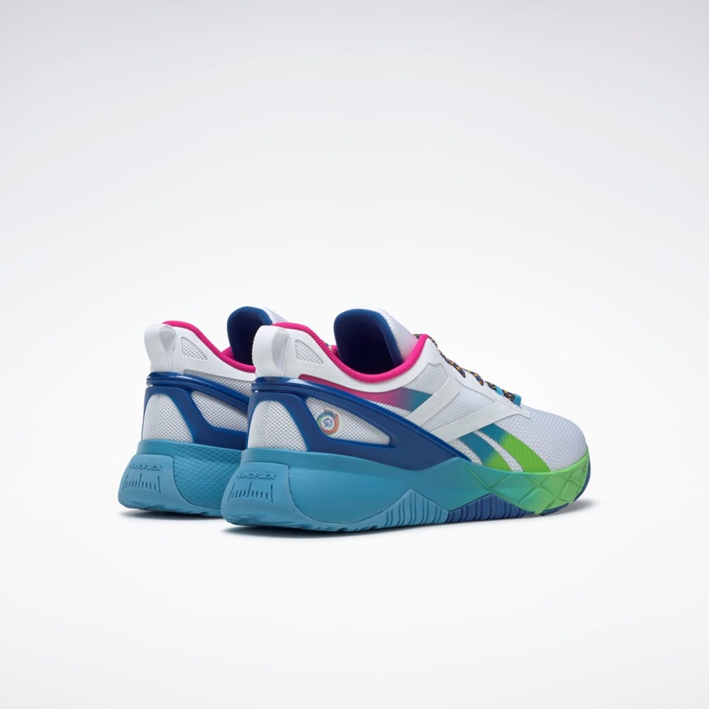 Reebok Nanoflex Parafit TR Shoes Hvite Blå Blå | JRAMUB-269