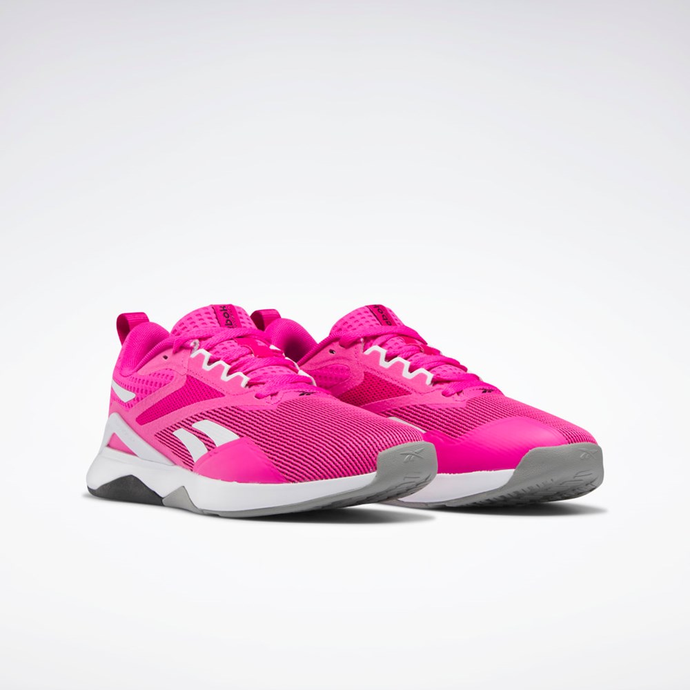 Reebok Nanoflex TR 2.0 Trenings Shoes Rosa Hvite Grå | LWMADU-079