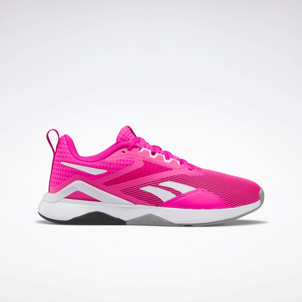 Reebok Nanoflex TR 2.0 Trenings Shoes Rosa Hvite Grå | LWMADU-079