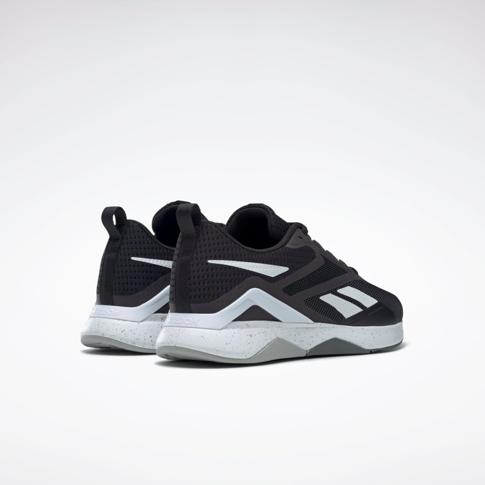 Reebok Nanoflex TR 2.0 Trenings Shoes Svarte Hvite Grå | IHKJMY-583