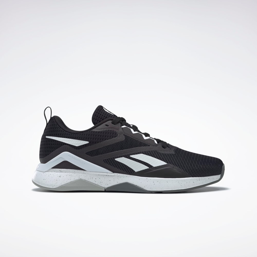 Reebok Nanoflex TR 2.0 Trenings Shoes Svarte Hvite Grå | IHKJMY-583