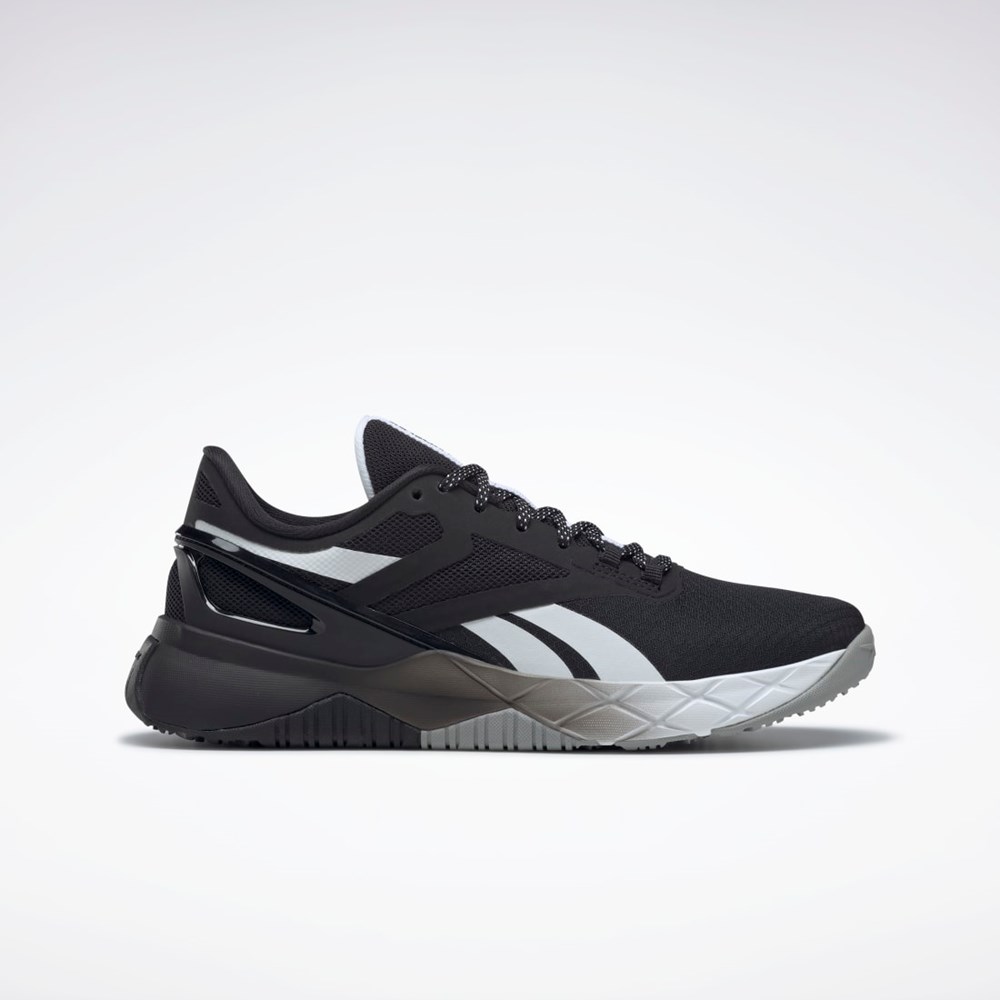 Reebok Nanoflex TR Trenings Shoes Svarte Hvite Grå | QCMWPE-061