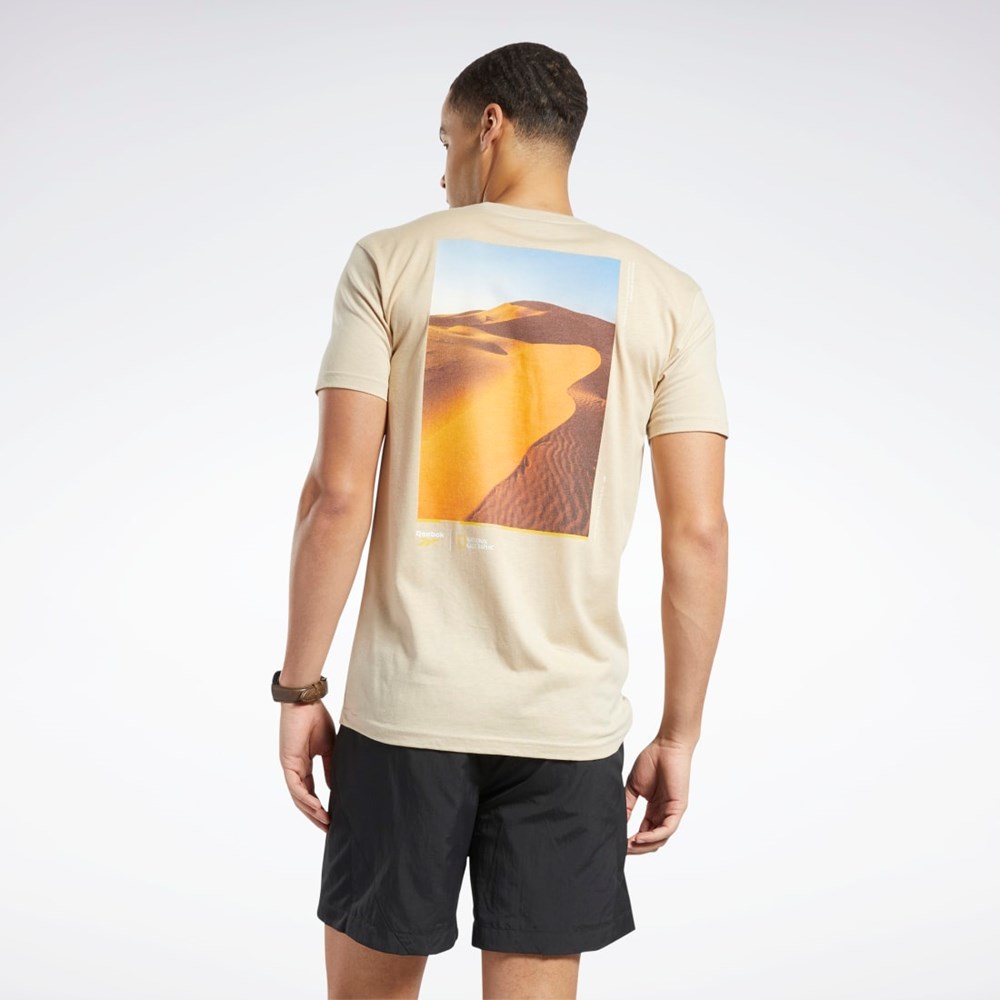 Reebok National Geographic Kort Sleeve T-Shirt Multi | EUASGR-986