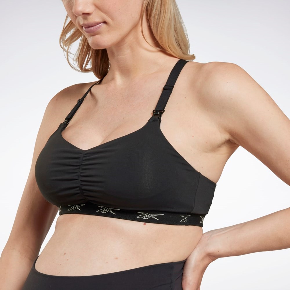 Reebok Nursing Sports Bra Svarte | AQKMRU-463