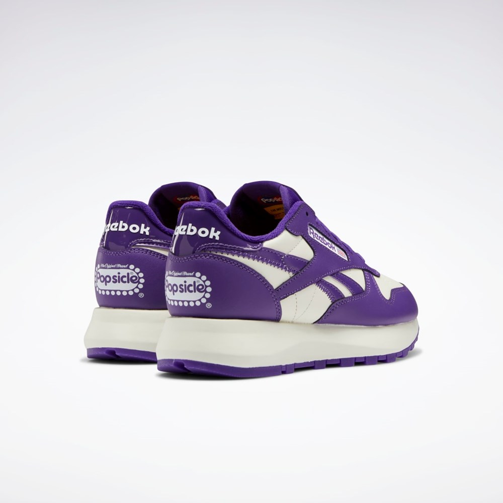 Reebok Popsicle Classic Leather SP Shoes Lilla Lilla | ZDXOAP-419