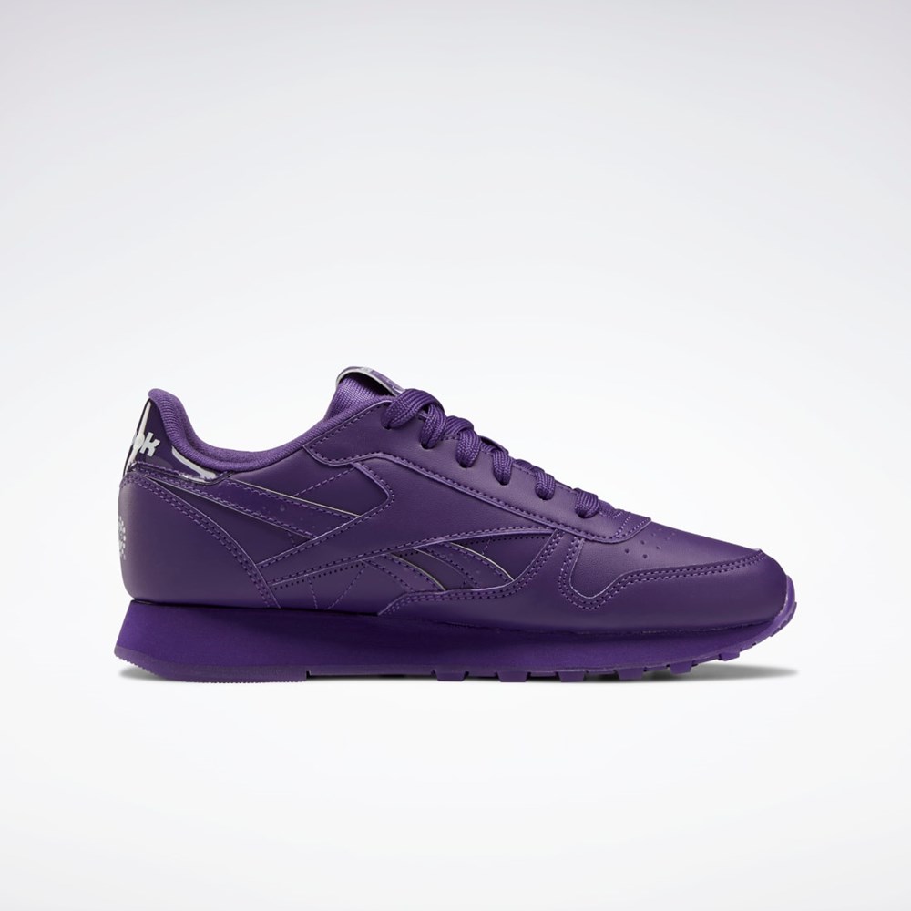 Reebok Popsicle Classic Leather Shoes - Grade School Lilla Lilla Lilla | SYVJIT-913