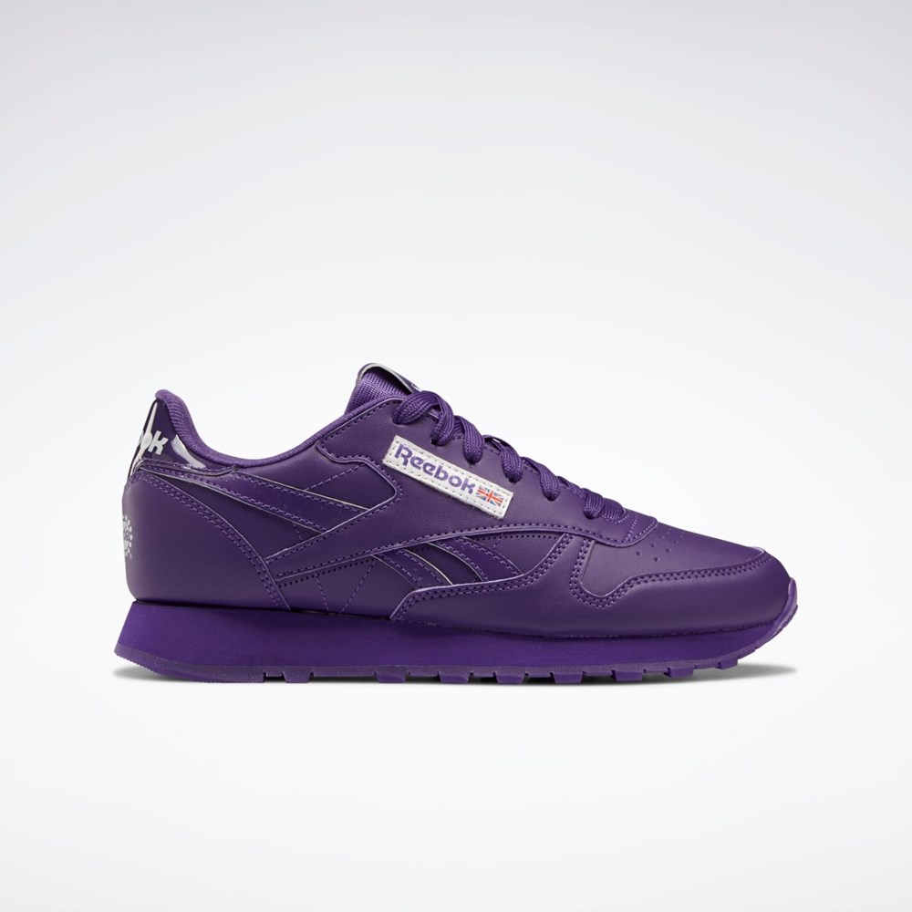 Reebok Popsicle Classic Leather Shoes - Grade School Lilla Lilla Lilla | SYVJIT-913