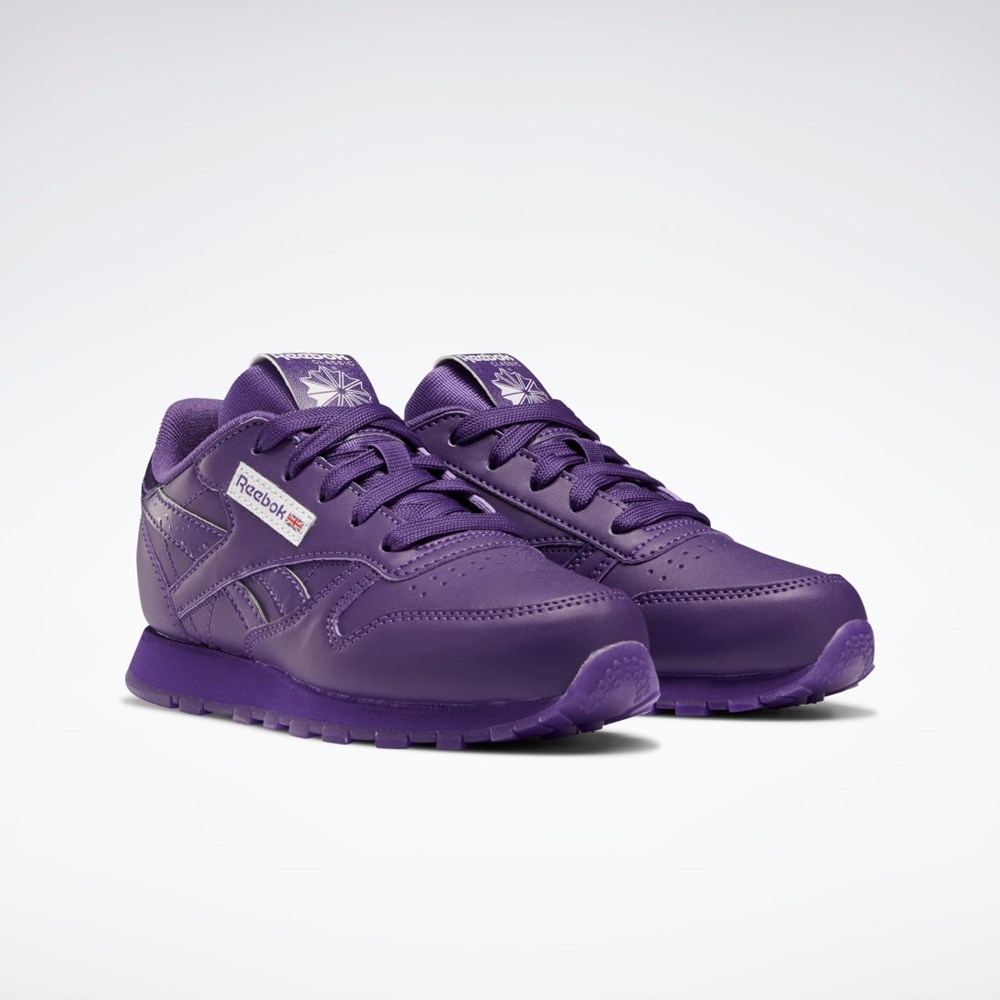 Reebok Popsicle Classic Leather Shoes - Preschool Lilla Lilla Lilla | ZJXWLU-218