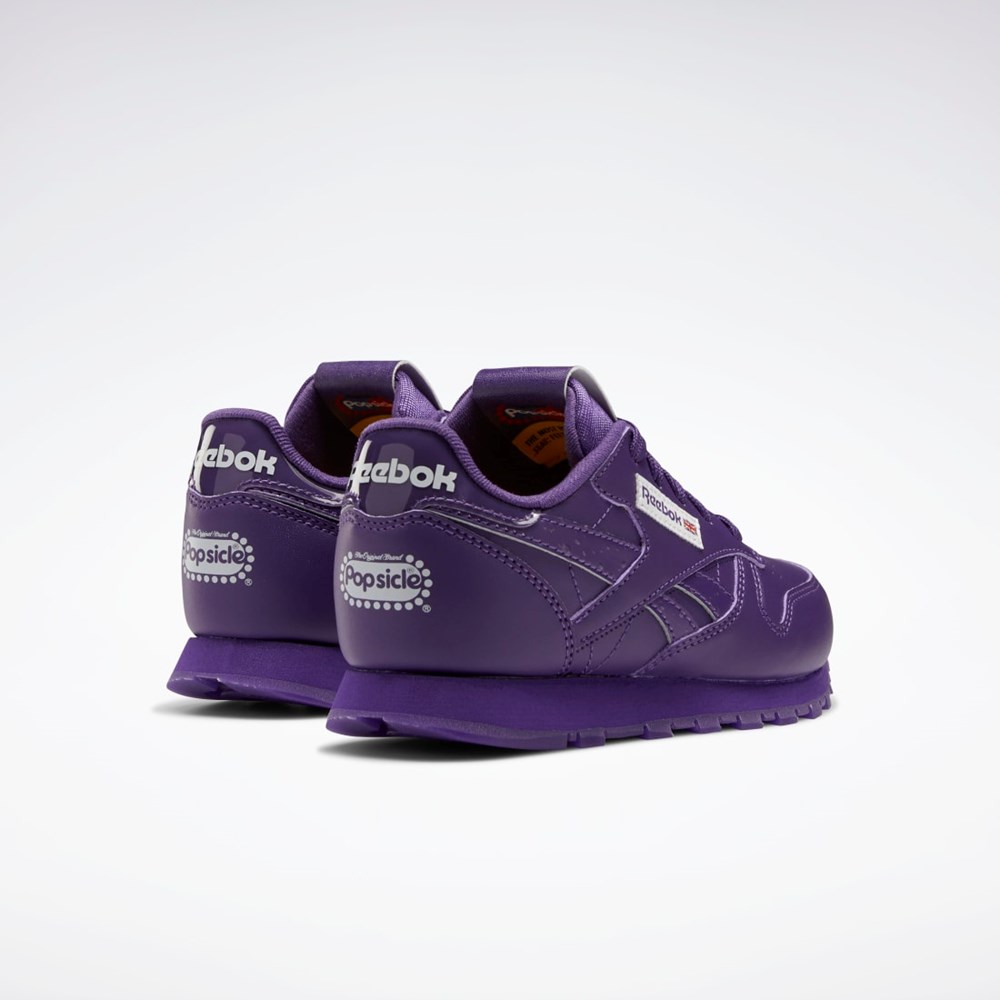 Reebok Popsicle Classic Leather Shoes - Preschool Lilla Lilla Lilla | ZJXWLU-218