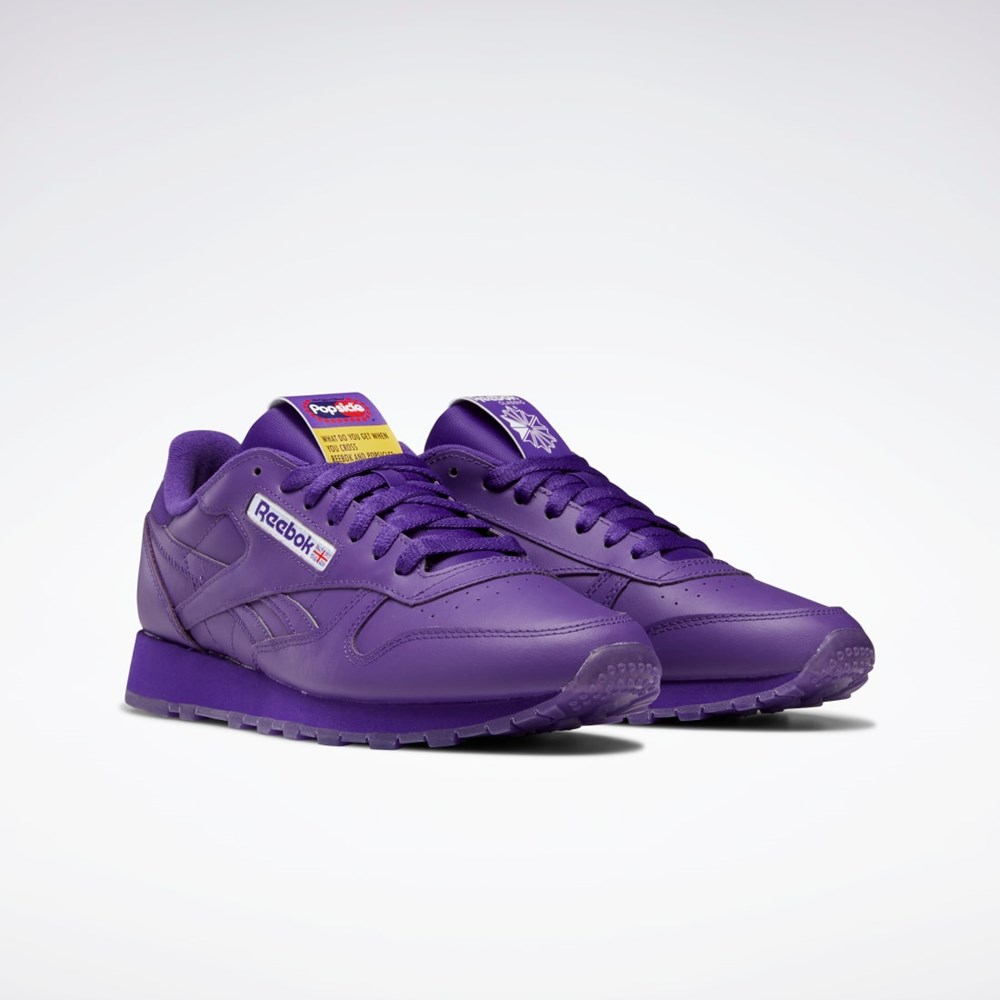 Reebok Popsicle Classic Leather Shoes Lilla Lilla Lilla | RKWHJD-165