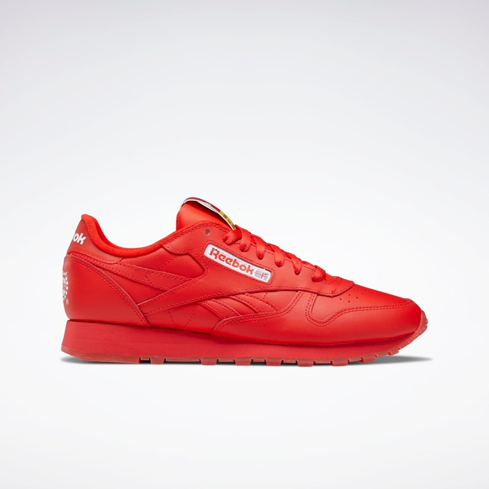 Reebok Popsicle Classic Leather Shoes Rød Rød Rød | KODMLF-527