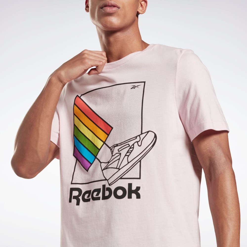 Reebok Pride Grafiske T-Shirt Frost Berry | DFTQUN-865