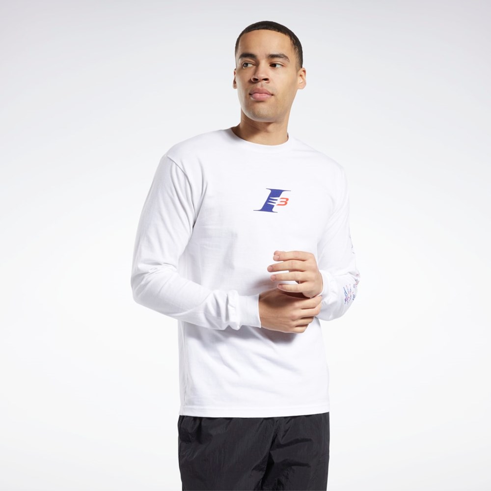 Reebok QT Iverson The Crossover Long Sleeve Crew T-Shirt Multi | HQBLEZ-609