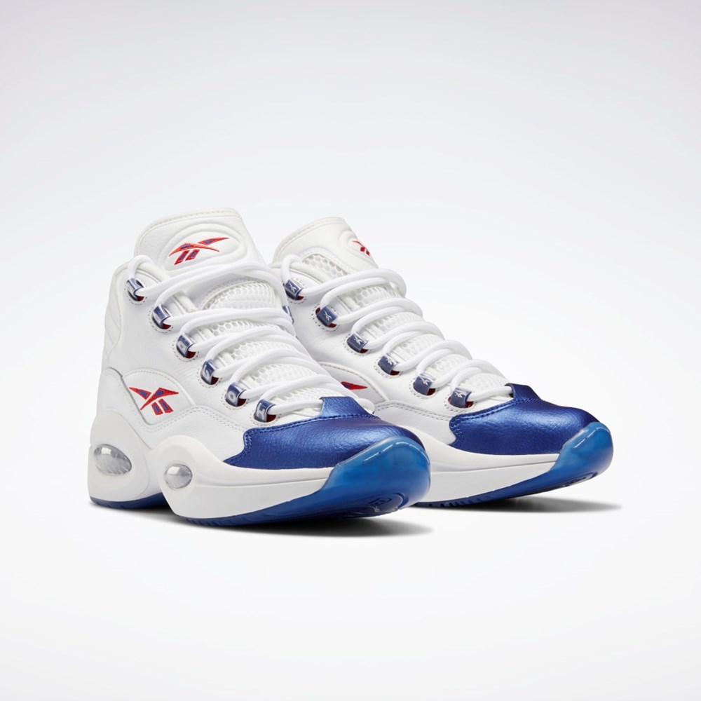 Reebok Question Mid Basketball Shoes Hvite | LFHIOR-543