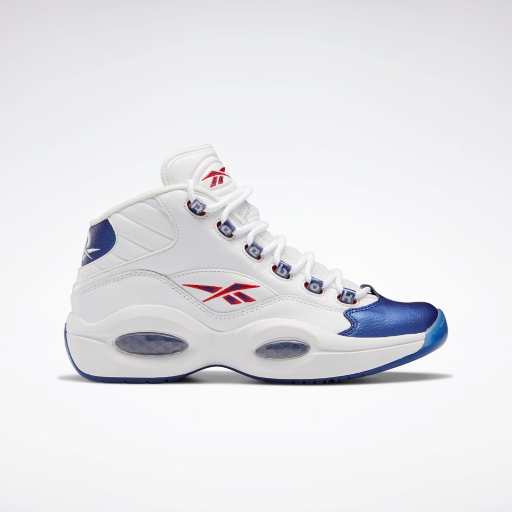 Reebok Question Mid Basketball Shoes Hvite | LFHIOR-543