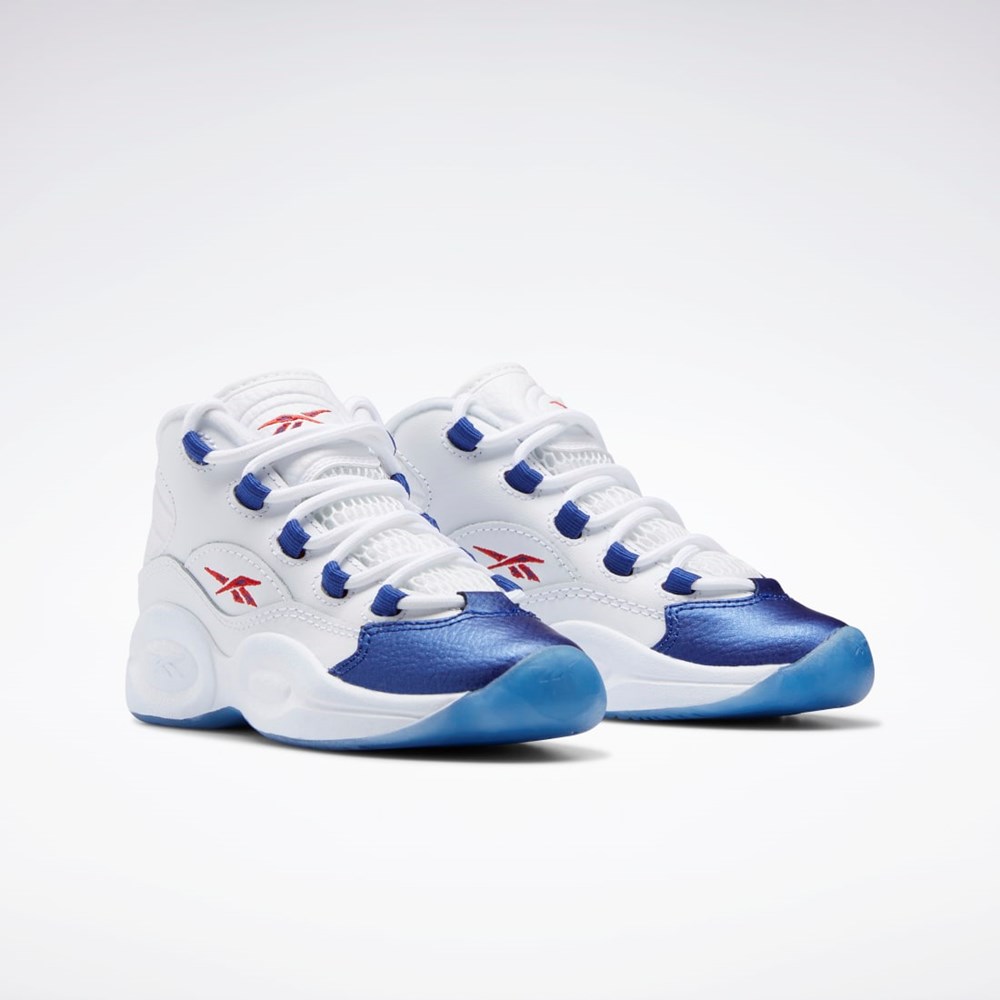 Reebok Question Mid Shoes - Preschool Hvite Rød | GBZTQS-615