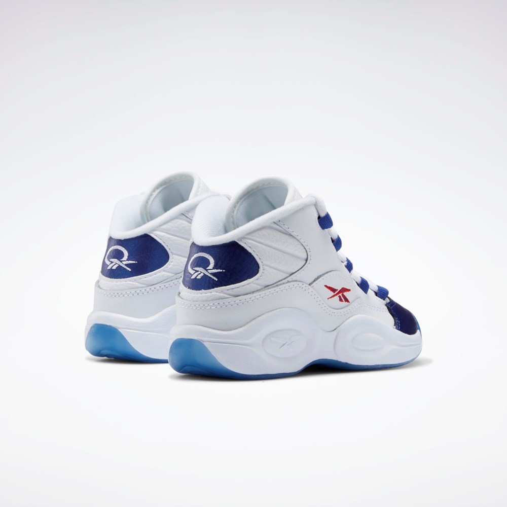 Reebok Question Mid Shoes - Preschool Hvite Rød | GBZTQS-615