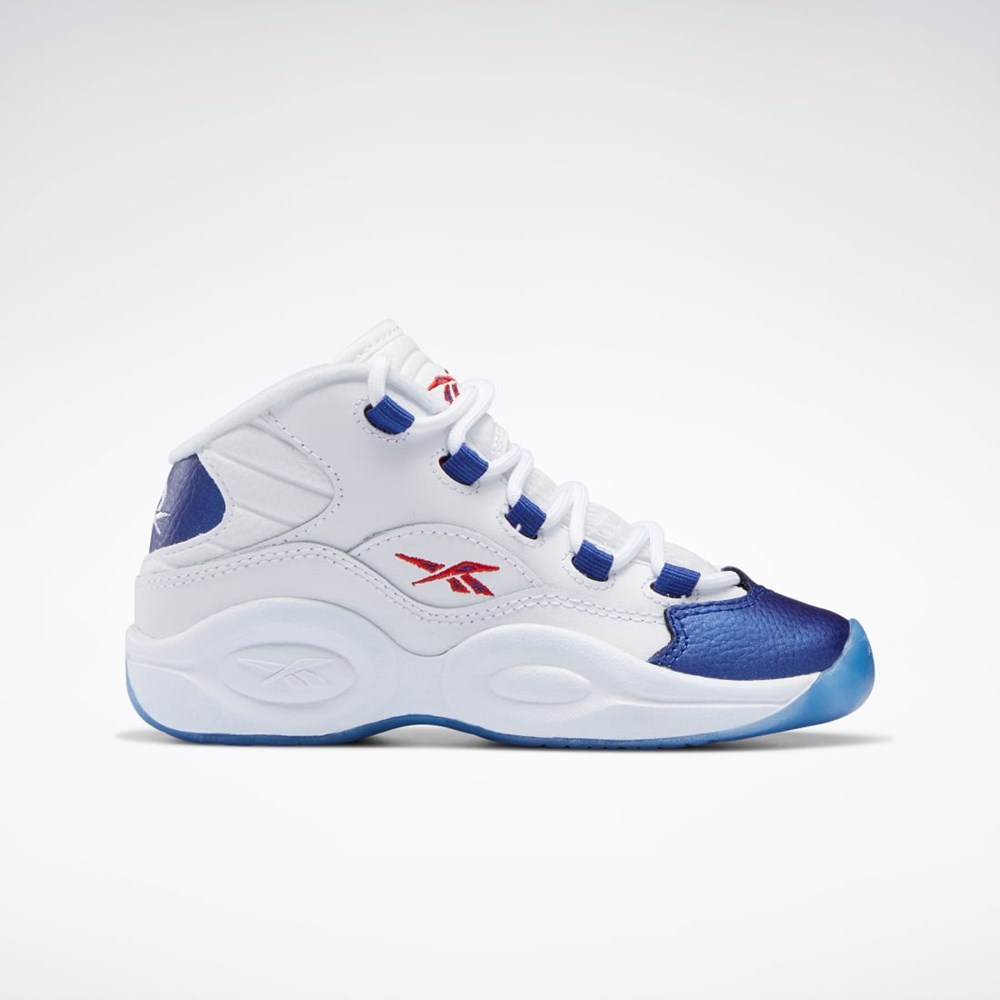 Reebok Question Mid Shoes - Preschool Hvite Rød | GBZTQS-615