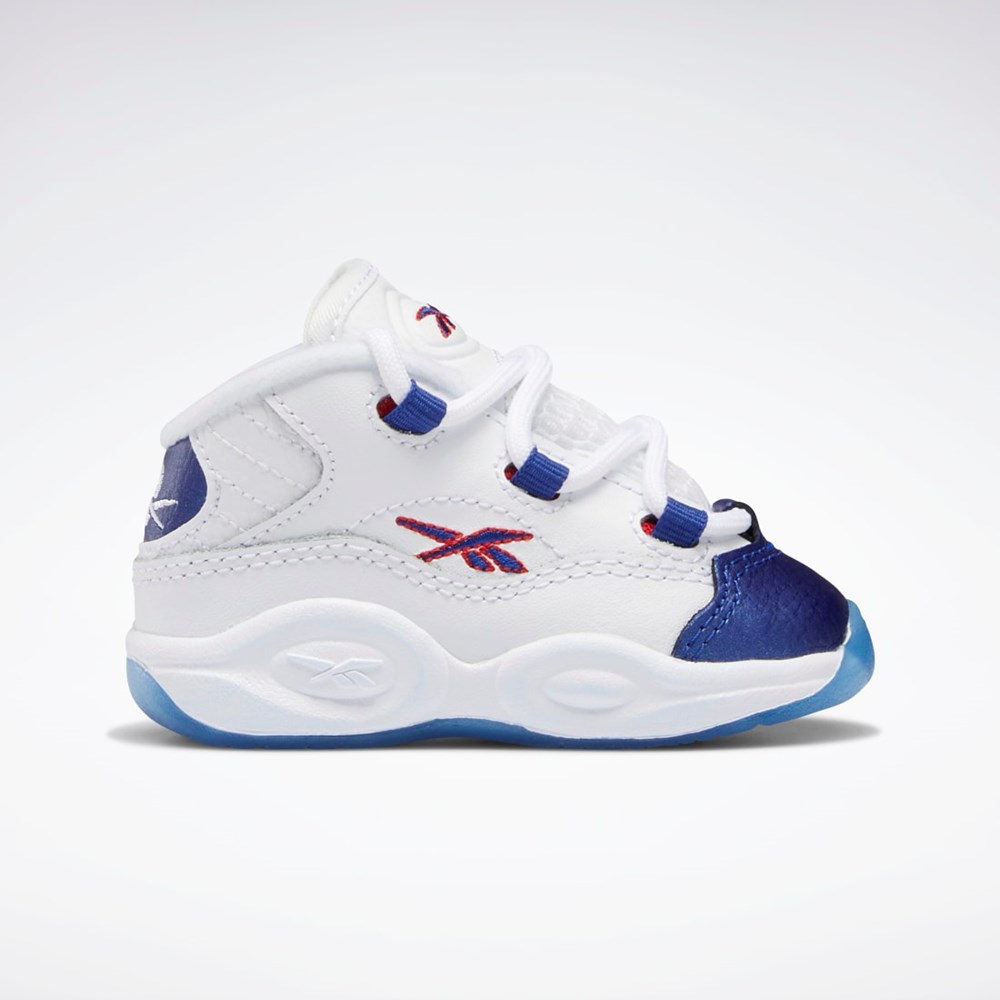 Reebok Question Mid Shoes - Toddler Hvite Rød | BJZYGM-160