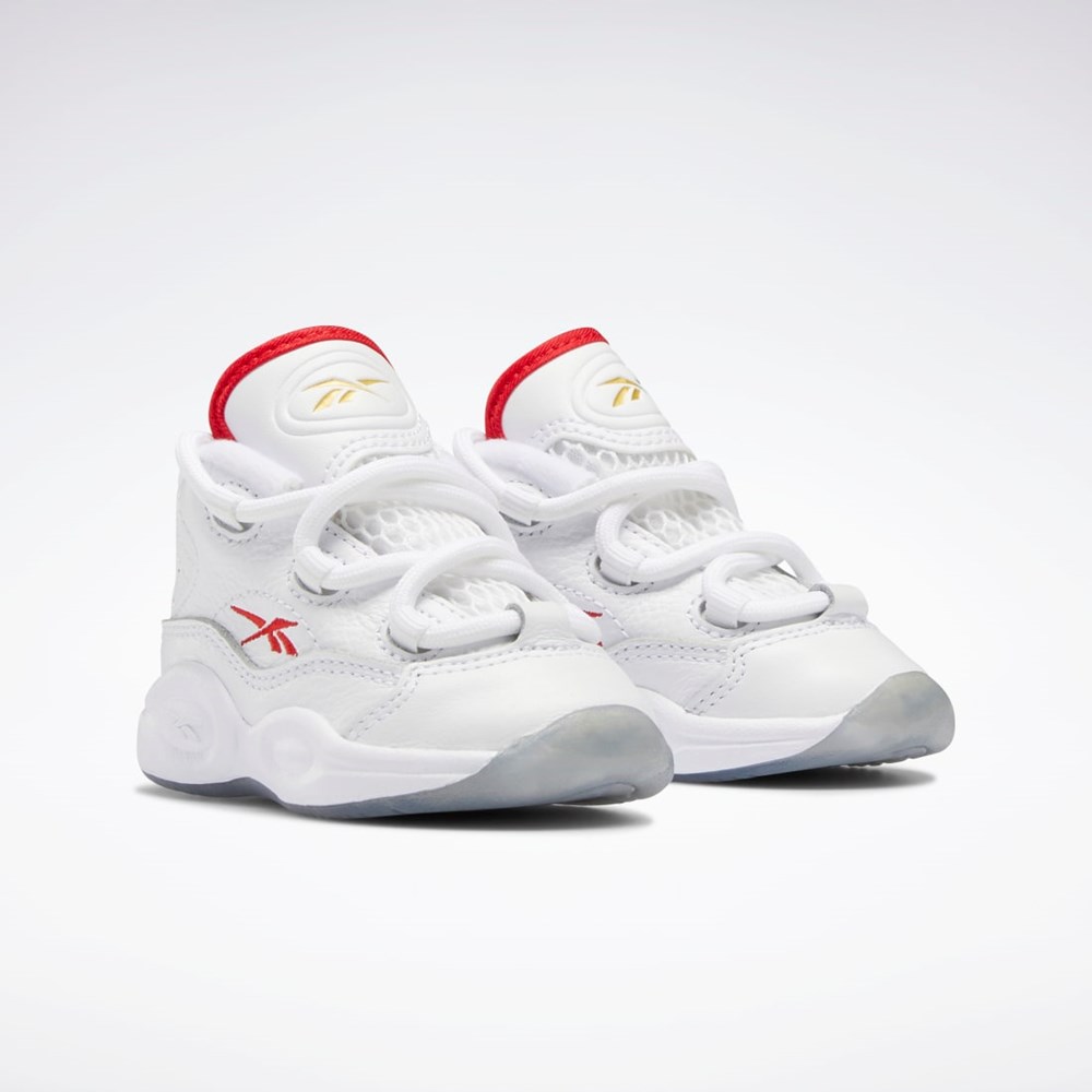 Reebok Question Mid Shoes - Toddler Hvite Rød Hvite | OEMIAT-365